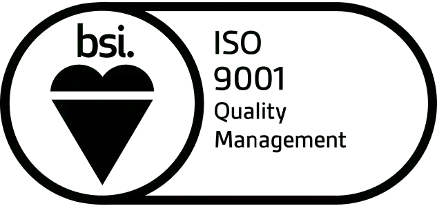 Pixelated black icon of an ice cream cone with a superhero mask inside a circle, next to three stacked horizontal lines, all on a white background—perfect for an electronics manufacturer’s playful branding.